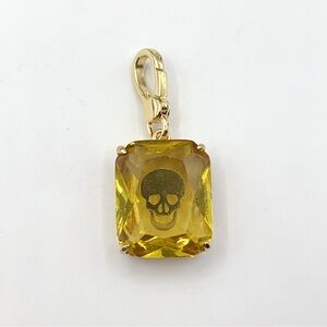 Juicy Couture yellow crystal and skull charm (vintage)